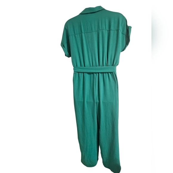 Mille Gabrielle,Jumpsuit,Women's 1X Green, Button-Up - Picture 2 of 8